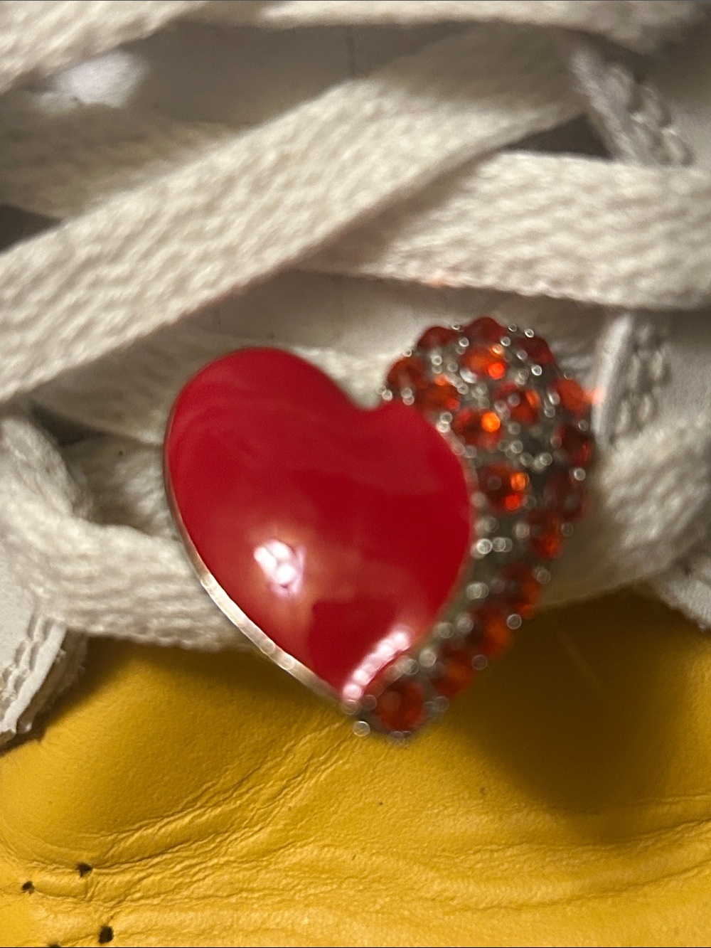 Red Heart Crystal Accent Ring - Women Jewelry